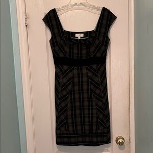 Moulinette Soeurs Black Plaid Midi Dress